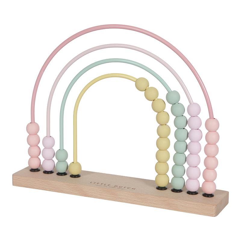 Little Dutch rainbow abacus pink