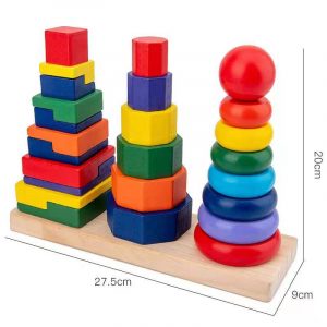 Wooden stacker 3pc size