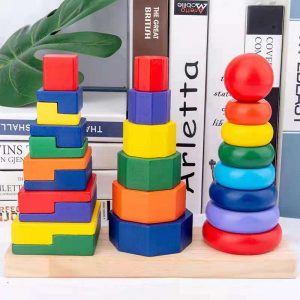 Wooden stackers 3pc