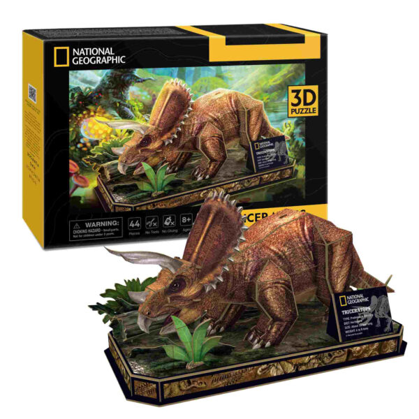 National Geographic - Triceratops 44pce 3D Puzzle| Kidsalot