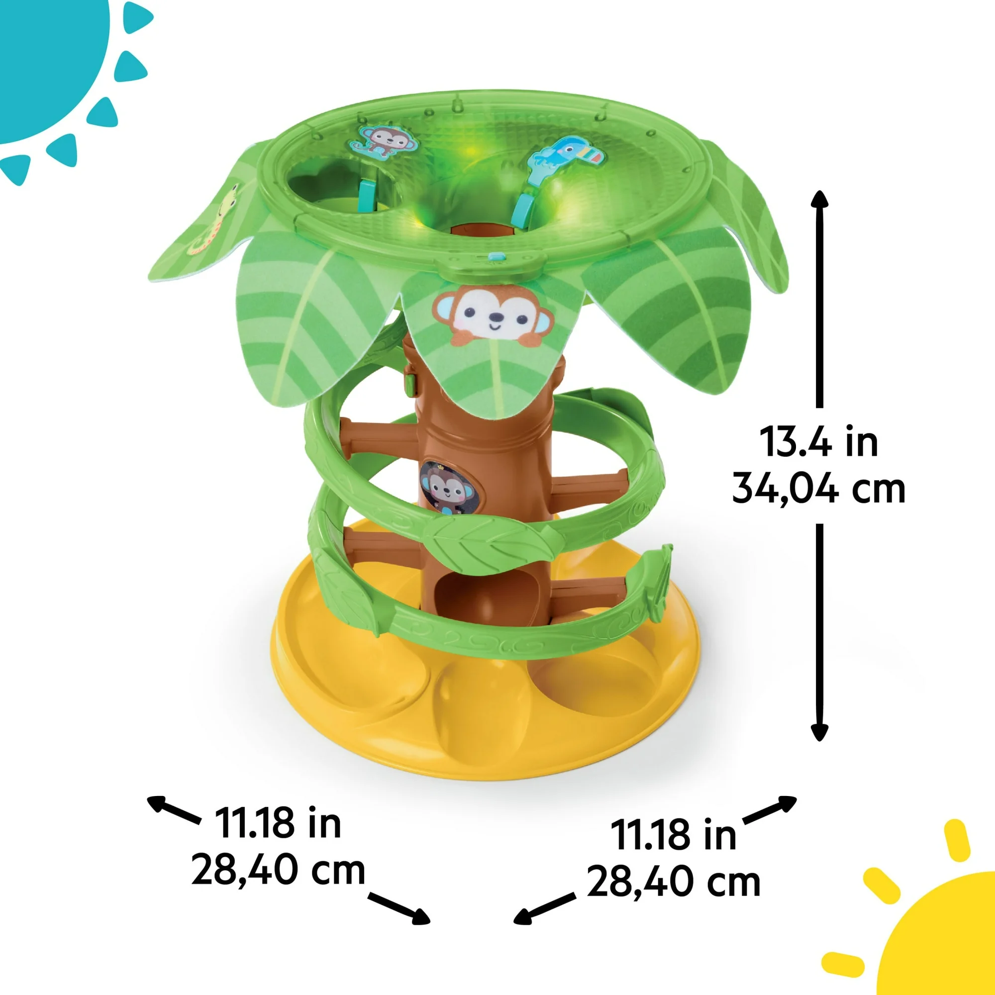 Bright Starts Tropical Twirl Ball Play Toy - Image 4