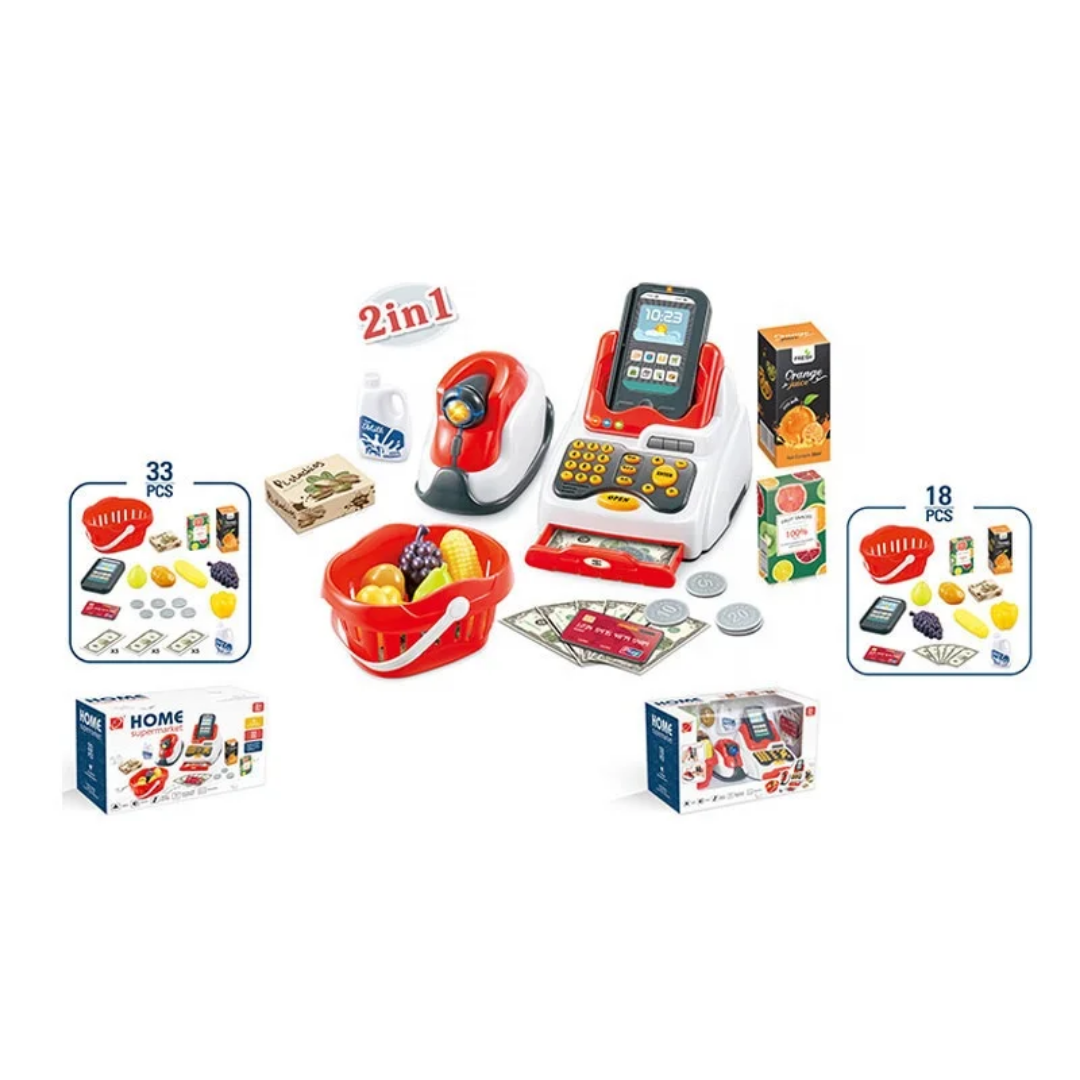Home Supermarket 2 in 1 Cash Register (668-120) - Image 3