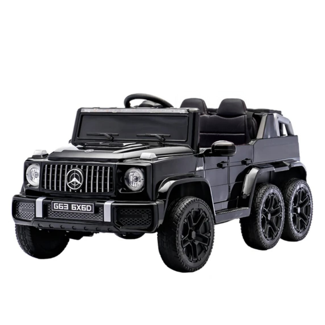 G Wagon Style 6x6 Kids Electric Ride On Car-Rubber wheels-Leather Seats- 12v(ages 2-6)
