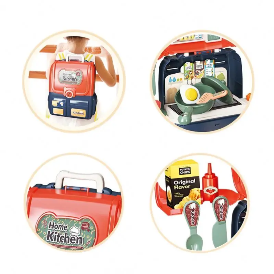 Jeronimo Mini Home Kitchen 2in1 Backpack Playset - Image 4