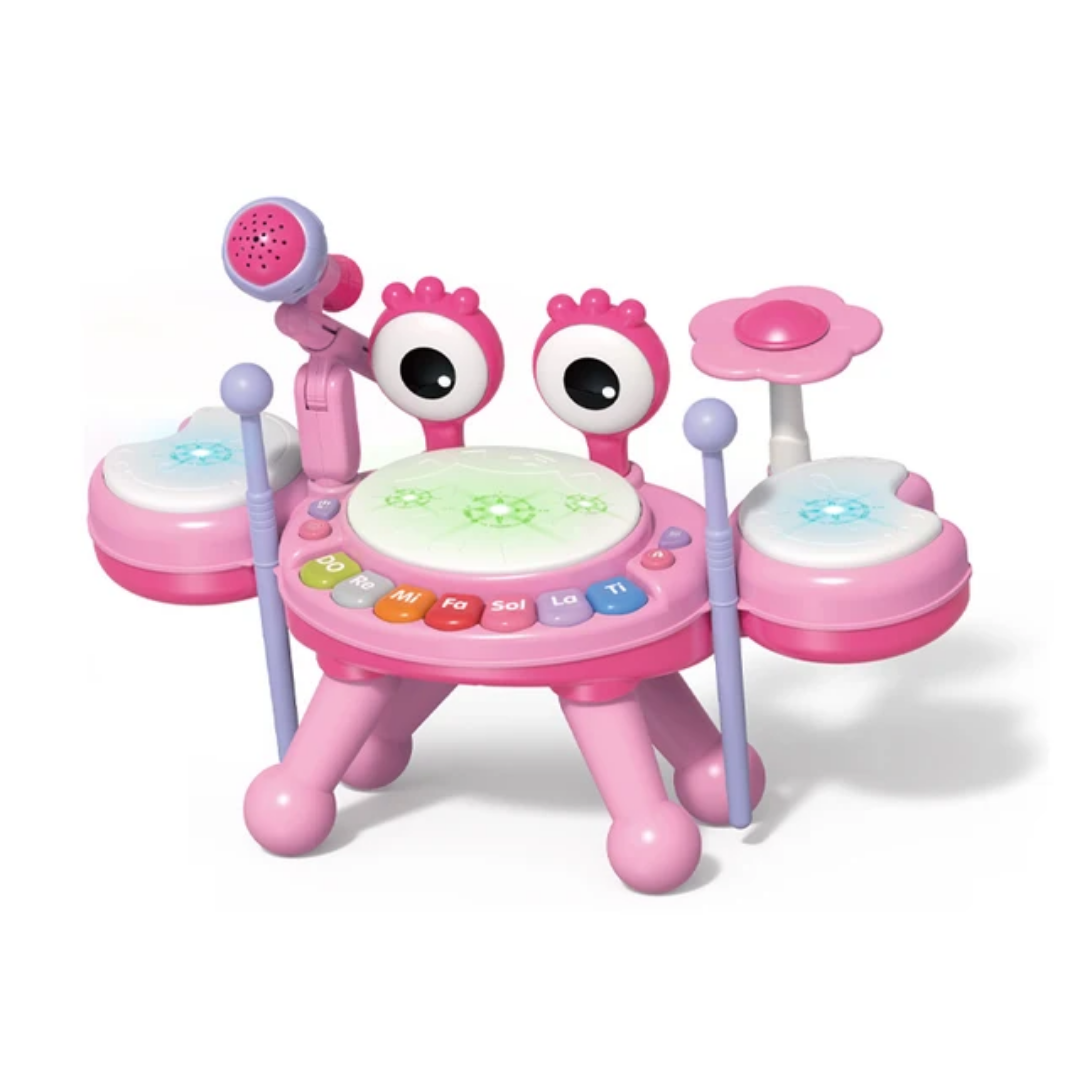3 in 1 Crab Jazz Drum Toy