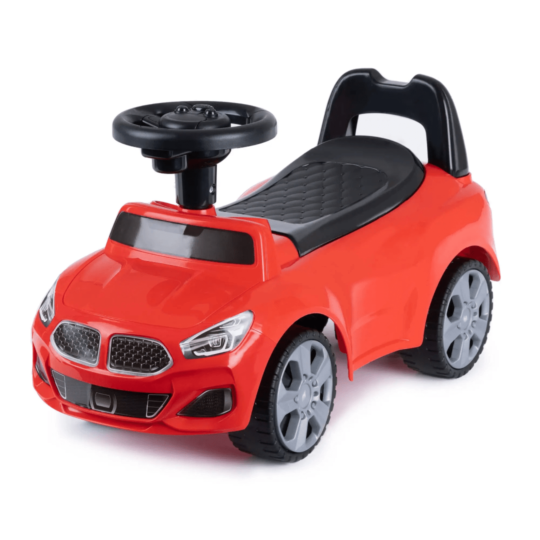 BMW-Style Kids Foot-to-Floor Ride-On Push Car-(ages 2-4)