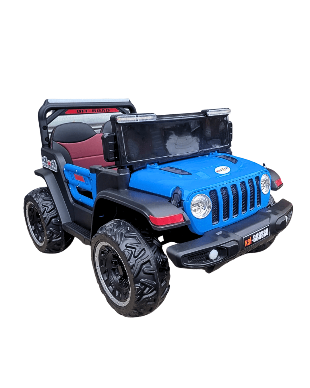 Premium Kids Off-Road Mini Adventure Jeep (12V) – Leather Seats & EVA Wheels-12v (ages 1-4)