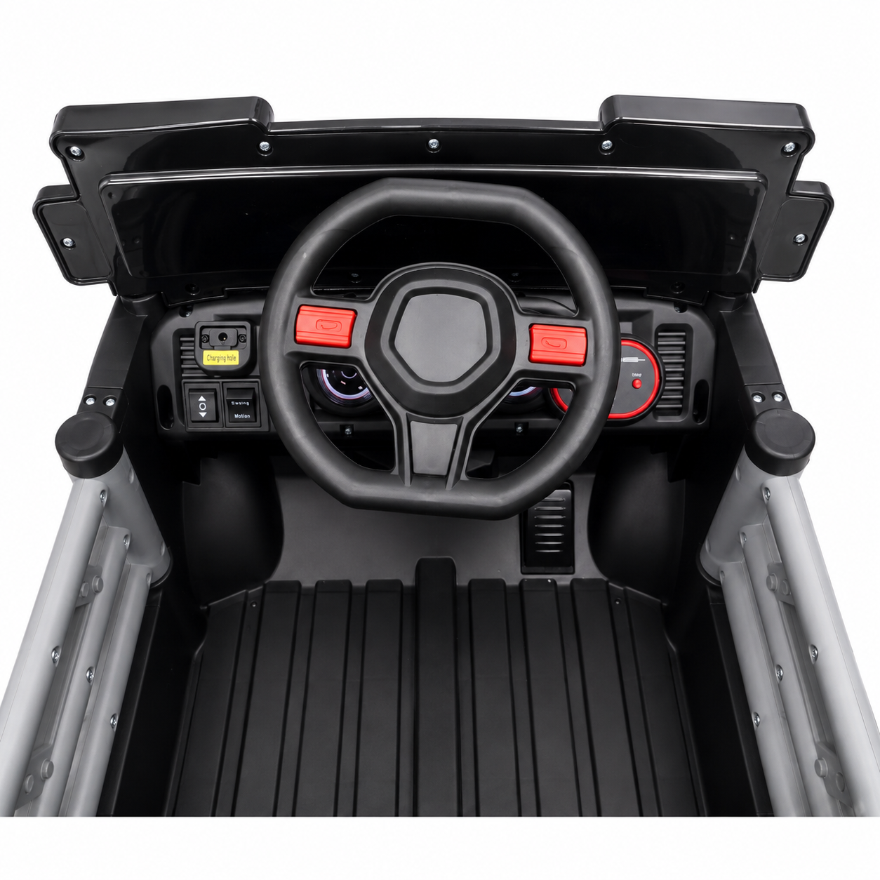 Premium Kids Off-Road Mini Adventure Jeep (12V) – Leather Seats & EVA Wheels-12v (ages 1-4) - Image 15