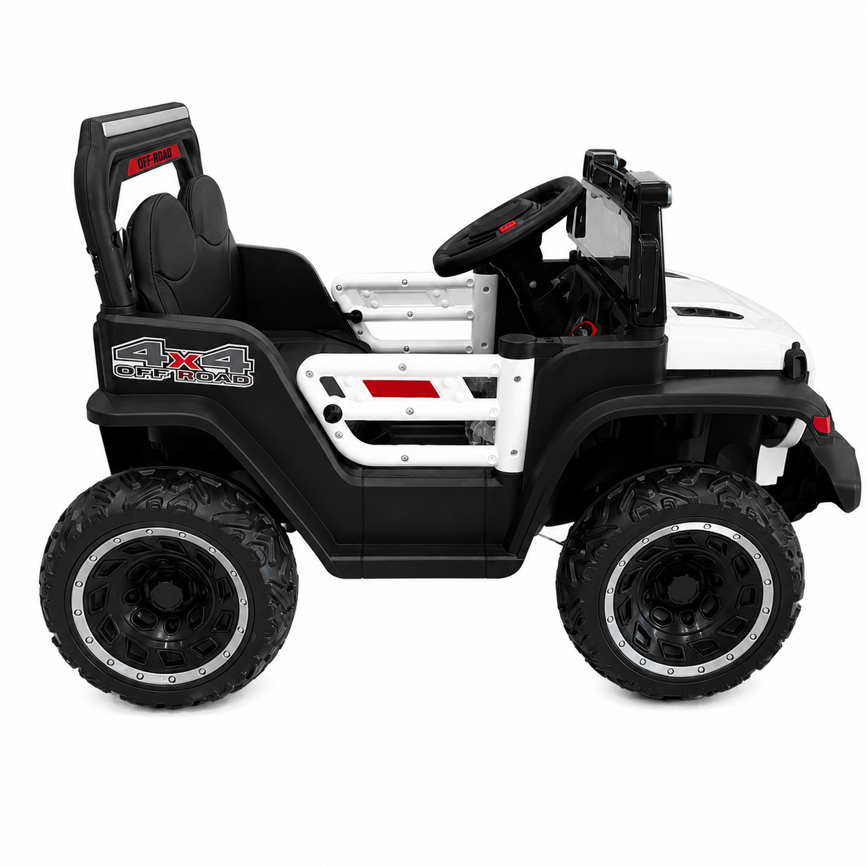 Premium Kids Off-Road Mini Adventure Jeep (12V) – Leather Seats & EVA Wheels-12v (ages 1-4) - Image 9