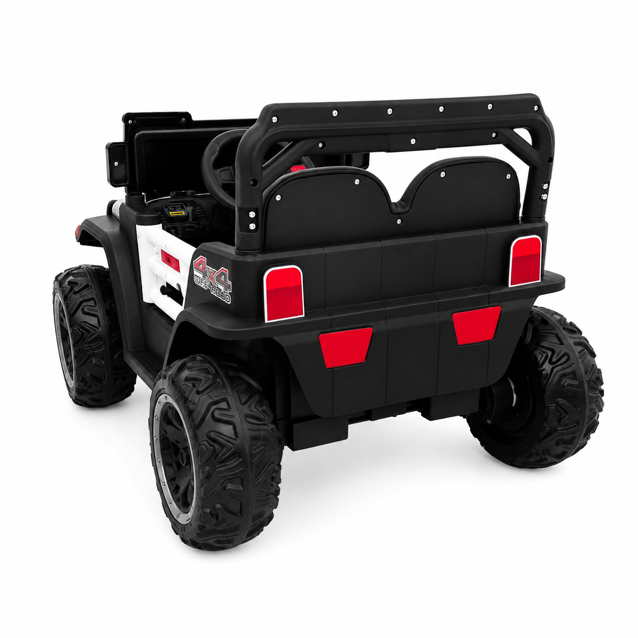 Premium Kids Off-Road Mini Adventure Jeep (12V) – Leather Seats & EVA Wheels-12v (ages 1-4) - Image 14