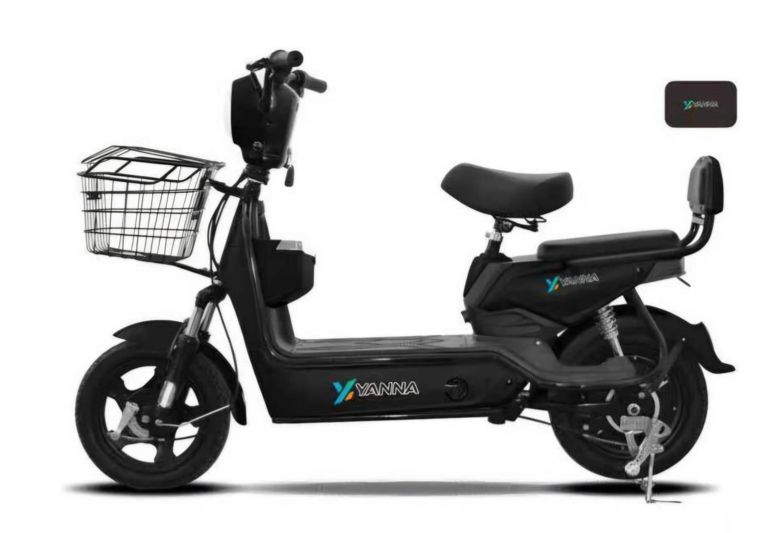 Yanna 48V Dual-Seat Electric Commuter Bike with Remote Alarm