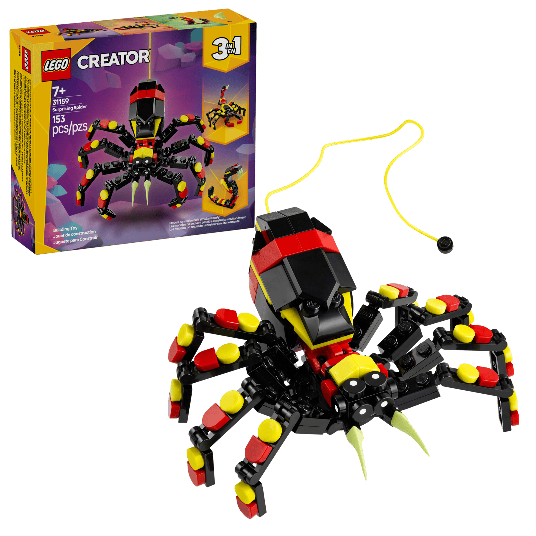 LEGO® Creator 3in1 Wild Animals: Surprising Spider Toy 31159