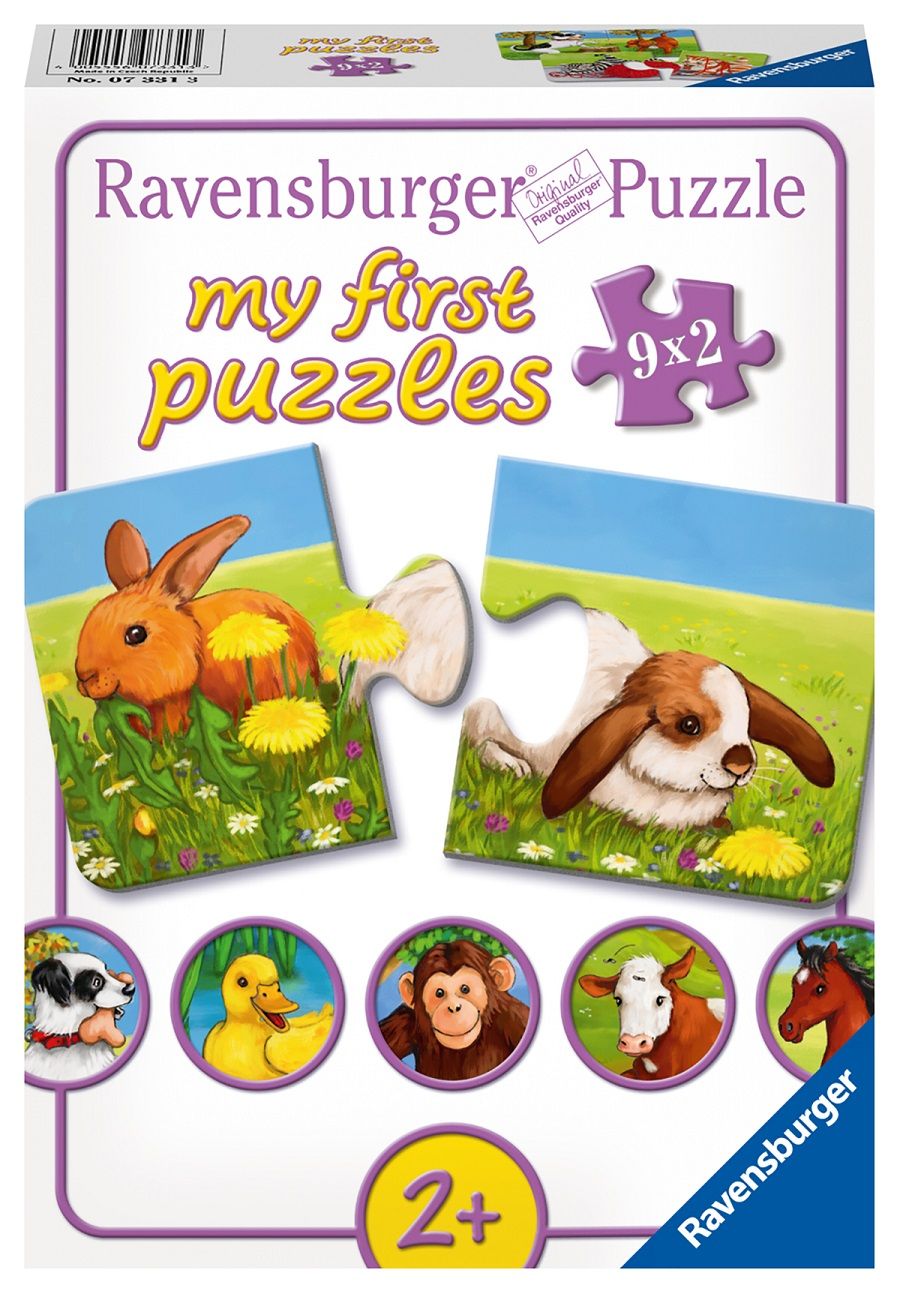 Ravensburger My 1st 9x2PC Puzzle Adorable Animals