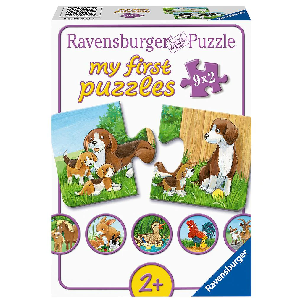 Ravensburger My 1st 9x2PC Puzzle Farm Animals