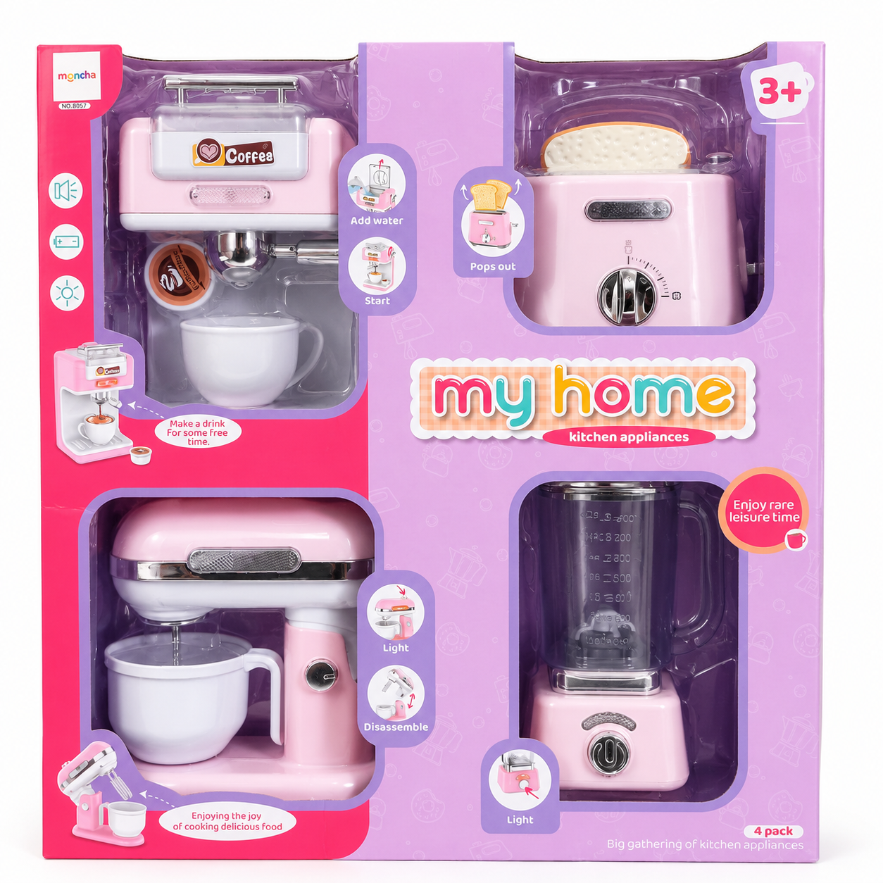 Moncha 4pce Kitchen Collection Playset