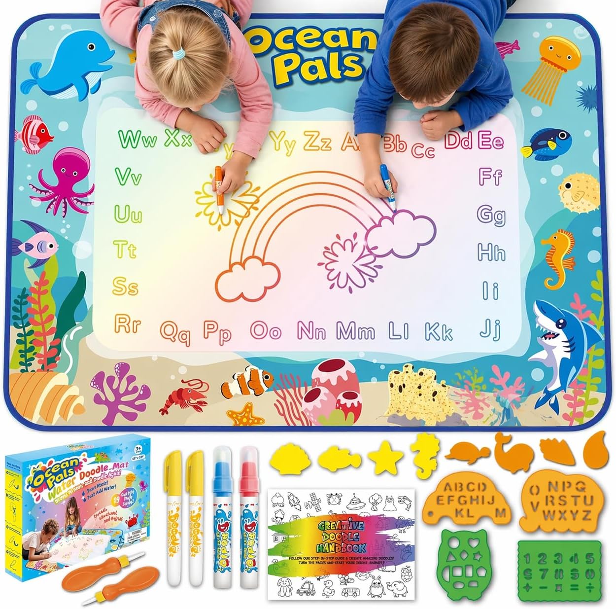 Moncha 80 x 60cm Re-useable Magic Water Drawing Mat - Image 5