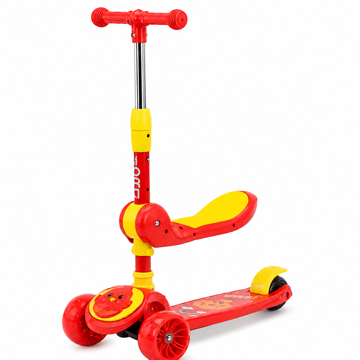 Kids 3-Wheels 2 in 1 kick Scooter