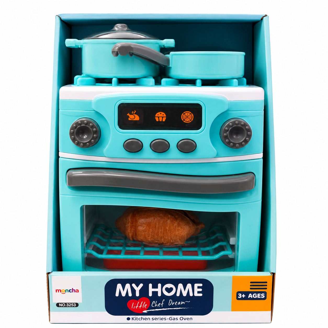 Moncha Gas Stove And Oven Toy Playset