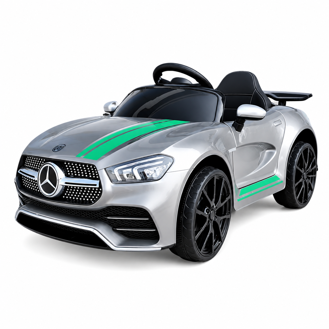 Merc Style Luxury Sport Car -12v -(Ages 2-5)- Padded Leather Seats - Image 3