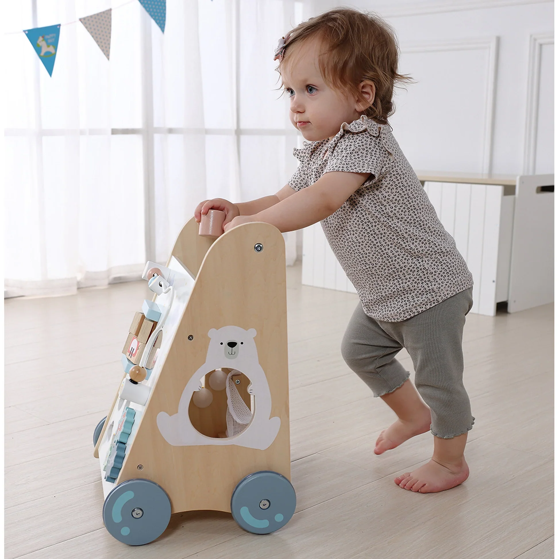 Edufun Multi Wooden Activity Walker - Image 3