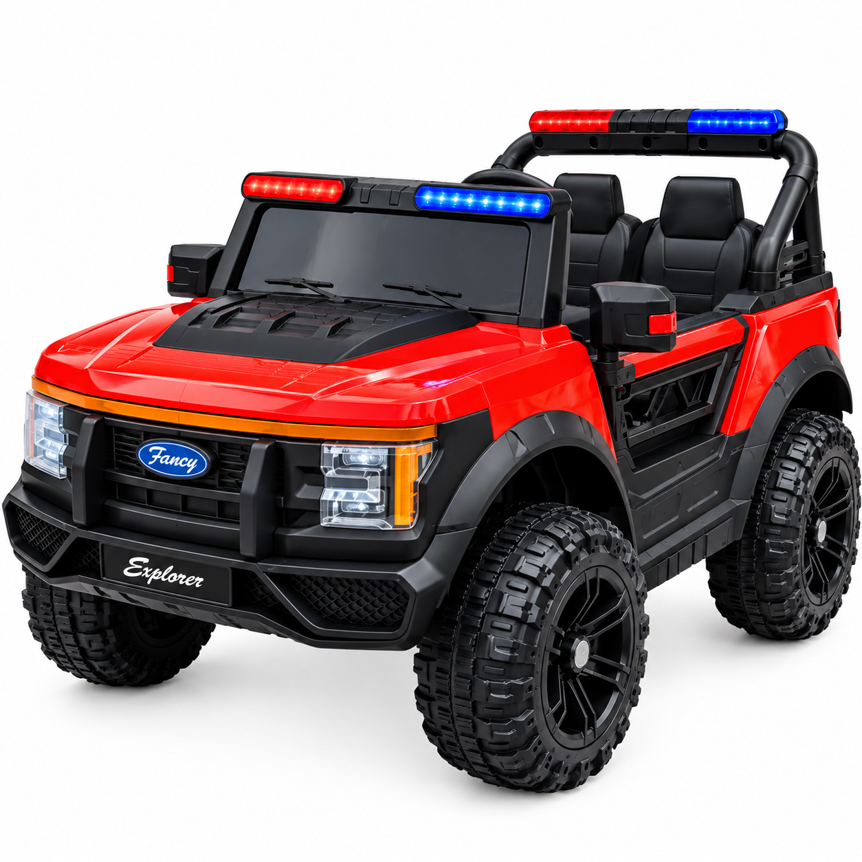 12V Kids Electric Police Ranger with Working Siren & Patrol Lights (Ages 1- 6)