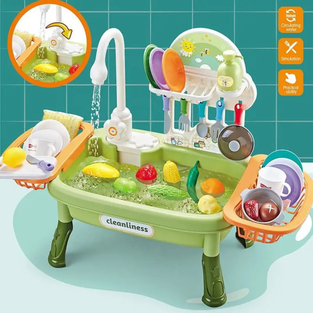 Fun Kitchen Sink Playset with Accessories - Image 2