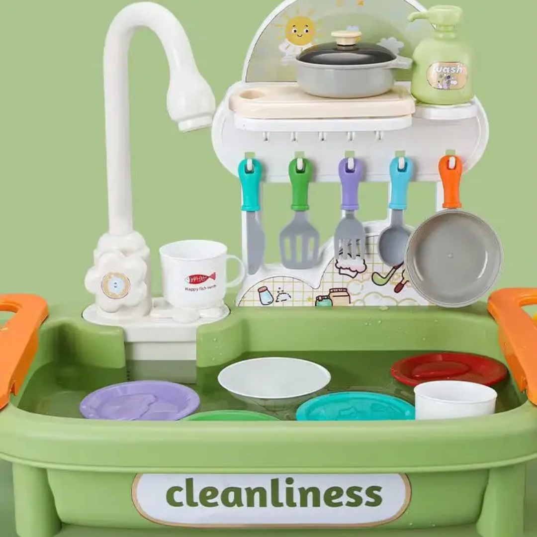 Fun Kitchen Sink Playset with Accessories - Image 4