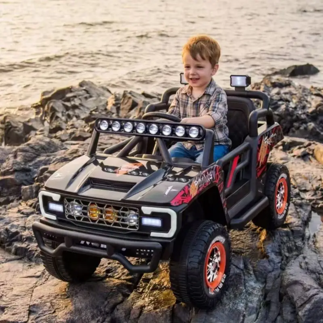 Off-Road Racing Kids Ride-On Buggy With Rubber Wheels and Leather Seat - 12v (ages 2-6) - Image 3