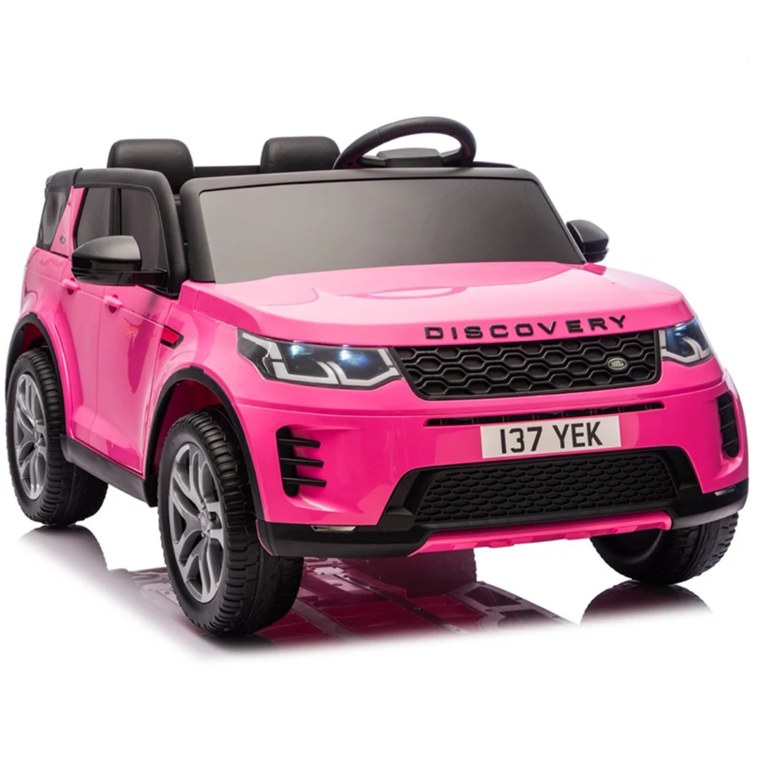 2 Seater Land Rover Discovery Kids Ride-On Car With Rubber Wheels And Leather Seats - 12v (Ages 2-7)