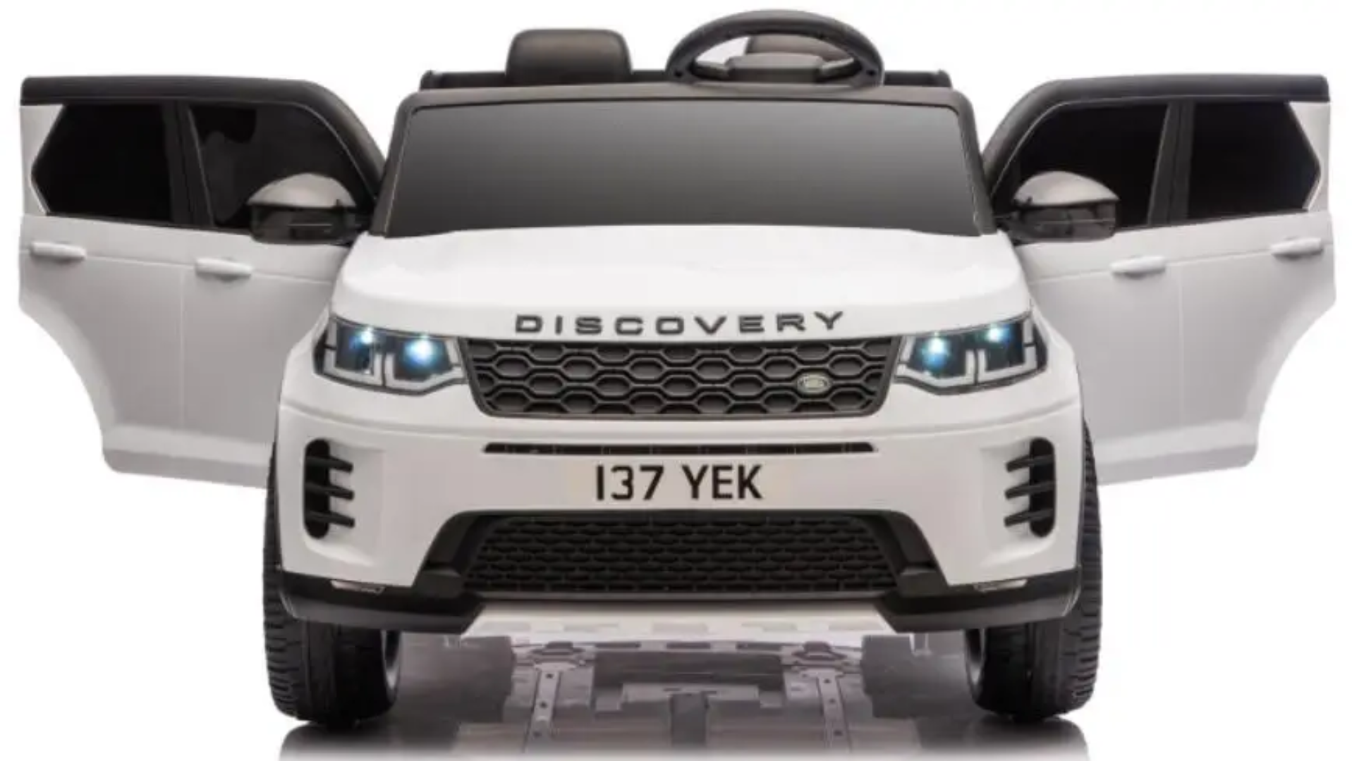 2 Seater Land Rover Discovery Kids Ride-On Car With Rubber Wheels And Leather Seats - 12v (Ages 2-7) - Image 10