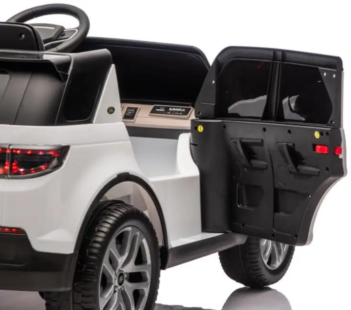 2 Seater Land Rover Discovery Kids Ride-On Car With Rubber Wheels And Leather Seats - 12v (Ages 2-7) - Image 11
