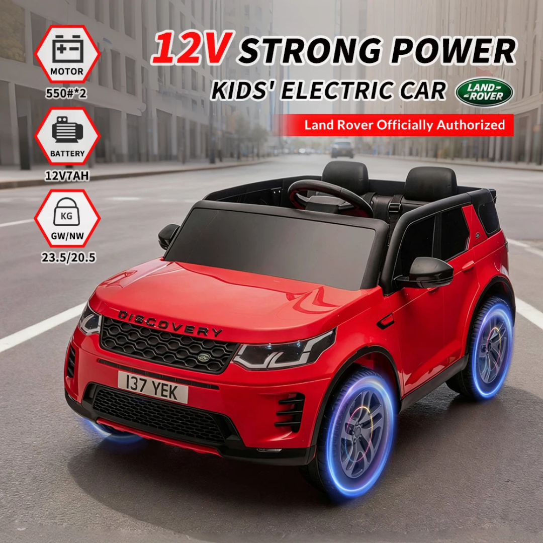 2 Seater Land Rover Discovery Kids Ride-On Car With Rubber Wheels And Leather Seats - 12v (Ages 2-7) - Image 12