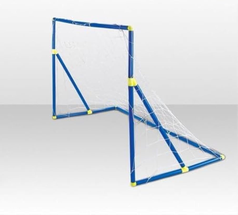 Kids Portable Soccer Goal Post Set with Mini Football & Pump